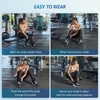 ZELUS Ultra Thin Adjustable Ankle Weights, 4/7/10 lb Fully Adjustable, Filled with Soft Iron for Slim Fit, Leg Weights for Women Men, Strength Weighted for Gym Home Yoga Walking Running Pilates(Black)