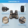 ZELUS Weighted Vest, 6lb/8lb/12lb/16lb/20lb/25lb/30lb Weight Vest with Reflective Stripe for Workout, Strength Training, Running, Fitness, Muscle Building, Weight Loss, Weightlifting(Brushstroke Sand Camo)