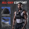 ZELUS Weighted Vest Men, 23lbs/36lbs/45lbs Adjustable Weight Vest | Removable Iron Weights, Reflective Stripe, No-Bounce Design, Hand Washable, Strength Training, Running, HIIT & Calisthenics(Black)