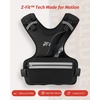 ZELUS Weighted Vest for Men & Women, Z-Fit Weight Vest Adjustable 8-32lb | Ultra Thin, Removable Soft Iron Weights, Hand Washable, Waist Bag, Reflective Strips, No-Bounce,for Running Strength Training(Black)