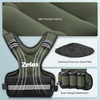 ZELUS Weighted Vest for Men and Women | 4-10lb/11-20lb/20-32lb Vest with 6 Ironsand Weights for Home Workouts | Adjustable Body Weight Vest Exercise Set for Cardio and Strength Training(Green)