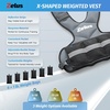 ZELUS Weighted Vest for Men and Women | 4-10lb/11-20lb/20-32lb Vest with 6 Ironsand Weights for Home Workouts | Adjustable Body Weight Vest Exercise Set for Cardio and Strength Training(Gray)