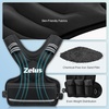ZELUS Weighted Vest for Men and Women | 4-10lb/11-20lb/20-32lb Vest with 6 Ironsand Weights for Home Workouts | Adjustable Body Weight Vest Exercise Set for Cardio and Strength Training(Black)