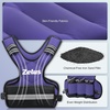 ZELUS Weighted Vest for Men and Women | 4-10lb/11-20lb/20-32lb Vest with 6 Ironsand Weights for Home Workouts | Adjustable Body Weight Vest Exercise Set for Cardio and Strength Training(Violet)
