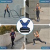 ZELUS Weighted Vest for Men and Women | 4-10lb/11-20lb/20-32lb Vest with 6 Ironsand Weights for Home Workouts | Adjustable Body Weight Vest Exercise Set for Cardio and Strength Training(Blue)
