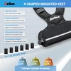ZELUS Weighted Vest for Men and Women | 4-10lb/11-20lb/20-32lb Vest with 6 Ironsand Weights for Home Workouts | Adjustable Body Weight Vest Exercise Set for Cardio and Strength Training(Black)