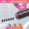 ZELUS Weighted Vest for Men and Women | 4-10lb/11-20lb/20-32lb Vest with 6 Ironsand Weights for Home Workouts | Adjustable Body Weight Vest Exercise Set for Cardio and Strength Training(Pink)