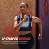 ZELUS Weighted Vest for Women & Men, U-Shaped Running Vest with Arm Pocket | SGS-certified iron sand fill, ergonomic U-shaped fit, adjustable chest & waist straps, arm pocket, reflective strips(Black)