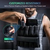 ZELUS Weighted Vest with Adjustable Weights for Home Workouts | Adjustable one-size vest, reflective strips, padded straps, for cardio, strength training, weight loss(20lb-Iron Sandbags)