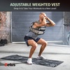 ZELUS Weighted Vest with Adjustable Weights for Home Workouts | Adjustable one-size vest, reflective strips, padded straps, for cardio, strength training, weight loss(45lb Desert Camo)