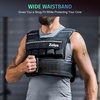 ZELUS Weighted Vest with Adjustable Weights for Home Workouts | Adjustable one-size vest, reflective strips, padded straps, for cardio, strength training, weight loss(60lb-Iron Sandbags)