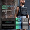 ZELUS Weighted Vest with Adjustable Weights for Home Workouts | Adjustable one-size vest, reflective strips, padded straps, for cardio, strength training, weight loss(60lb-Iron Sandbags)