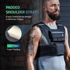 ZELUS Weighted Vest with Adjustable Weights for Home Workouts | Adjustable one-size vest, reflective strips, padded straps, for cardio, strength training, weight loss(23lb Iron Bar)