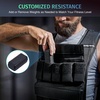 ZELUS Weighted Vest with Adjustable Weights for Home Workouts | Adjustable one-size vest, reflective strips, padded straps, for cardio, strength training, weight loss(45lb Black)