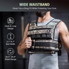 ZELUS Weighted Vest with Adjustable Weights for Home Workouts | Adjustable one-size vest, reflective strips, padded straps, for cardio, strength training, weight loss(45lb Desert Camo)