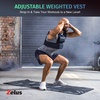 ZELUS Weighted Vest with Adjustable Weights for Home Workouts | Adjustable one-size vest, reflective strips, padded straps, for cardio, strength training, weight loss(23lb Iron Bar)