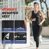 Zelus Weighted Vest for Women Men, Adjustable Z-Fit Slim Weight Vest 1-15lb | Removable Z-Fit Soft Iron Weights, Machine Washable, Reflective & Pocket Design,Walking Running Strength Training Weight Loss(Black)