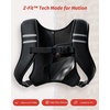 Zelus Weighted Vest for Women Men, Washable Z-Fit Weighted Vest 5/10/15lb | Filled with Soft Iron, Slim & Ultra Thin, Hand Washable,Reflective Strips,Adjustable Straps,Walking Running Strength Training(Black)