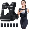 ZELUS Adjustable Weighted Vest for Women Men, Ergonomic Fit Training Vest | Available in 4–10 LB, 11–20 LB, and 20–32 LB Options with 6 Removable Weights for Walking, Cardio, and Strength Training(4-10LB)