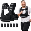 ZELUS Adjustable Weighted Vest for Women Men, Ergonomic Fit Training Vest | Available in 4–10 LB, 11–20 LB, and 20–32 LB Options with 6 Removable Weights for Walking, Cardio, and Strength Training(20-32LB)