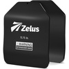ZELUS Curved Weighted Vest Plates for Workout, 5.75/8.75/13.75LB Pairs Steel Weight Plates for Tactical Weight Vest, Ergonomic Training Plates for Running, CrossFit & Strength Training(Black-13.75LB)