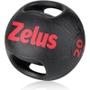 ZELUS Medicine Ball with Dual Grip| 10/20 lbs Exercise Ball |Weight Ball with Handles| Textured Grip Exercise Ball |Strength Training| Core Workouts | 10/20 lb, eco-friendly odorless rubber, dual anti-skid grips, for core strength training mobility, home gym crossfit(20.0 Pounds)