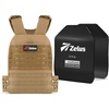 ZELUS Tactical Weighted Vest with 13.75 LB Curved Weight Vest Plates for Man, Tactical Training Gear for Workout Outdoor Fitness Gym