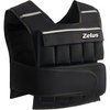 ZELUS Weighted Vest with Adjustable Weights for Home Workouts | Adjustable one-size vest, reflective strips, padded straps, for cardio, strength training, weight loss(60lb-Iron Sandbags)