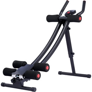 ZELUS Ab Machine for Home Gym, Core Strength Training Equipment for Home Fitness, Ab Crunch Coaster with 4 Intensities and Digital Display, Foldable Core Trainer for Abdominal(Ab Machine)