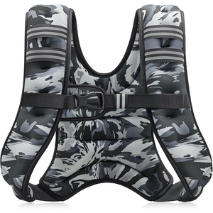ZELUS Weighted Vest, 6lb/8lb/12lb/16lb/20lb/25lb/30lb Weight Vest with Reflective Stripe for Workout, Strength Training, Running, Fitness, Muscle Building, Weight Loss, Weightlifting(Gray Camo)