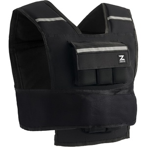 ZELUS Weighted Vest with Adjustable Weights for Home Workouts | Adjustable one-size vest, reflective strips, padded straps, for cardio, strength training, weight loss(23lb Iron Bar)