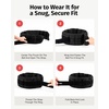 ZELUS Weighted Belt for Women Men, 6/8/10lb Z-Fit Adjustable Weighted Belt(Black)