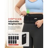 ZELUS Weighted Belt for Women Men, 6/8/10lb Z-Fit Adjustable Weighted Belt(Black)